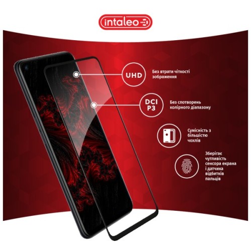 Скло захисне Intaleo Full Glue Xiaomi Redmi Note 9 Pro Max Black (1283126502996)