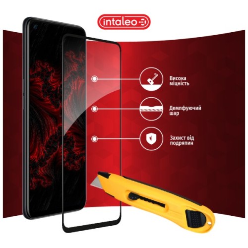 Скло захисне Intaleo Full Glue Xiaomi Redmi Note 9 Pro Max Black (1283126502996)