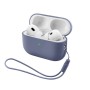 Чохол для навушників Armorstandart Silicone Case with straps For Apple AirPods Pro 3 Dark Purple (ARM91280)