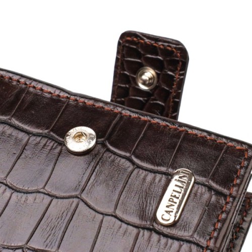 Гаманець Canpellini З натуральної шкіри Коричневий (21770)