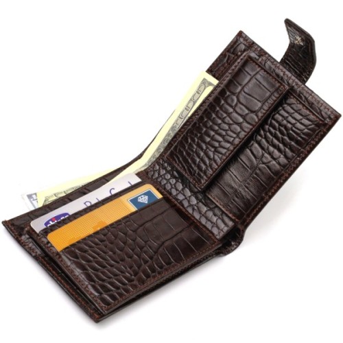 Гаманець Canpellini З натуральної шкіри Коричневий (21770)