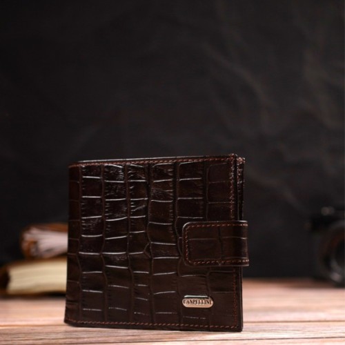 Гаманець Canpellini З натуральної шкіри Коричневий (21770)