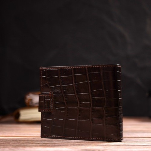 Гаманець Canpellini З натуральної шкіри Коричневий (21770)