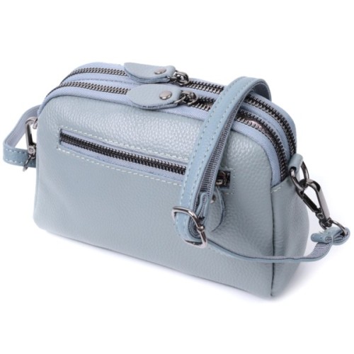 Сумка Vintage З натуральної шкіри Синя (22808)