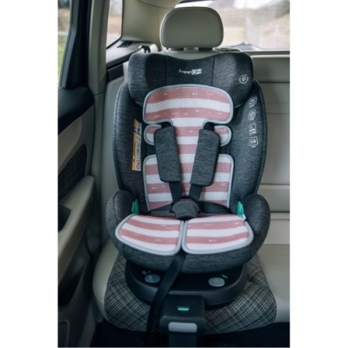 Набір текстилю для коляски FreeON підкладка для коляски та автокрісла pink - white (48723)