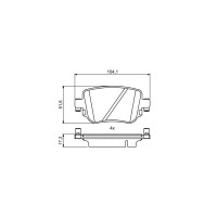 Гальмівні колодки Bosch 0986494797