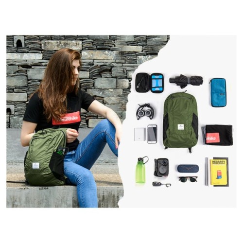 Рюкзак туристичний Naturehike NH17A012-B Ultralight 18 л зелений (6976507663762)