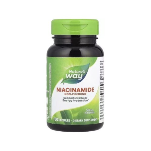 Вітамінно-мінеральний комплекс Nature's Way Ніацинамід, 500 мг, Niacinamide, 100 капсул (NWY-40480)