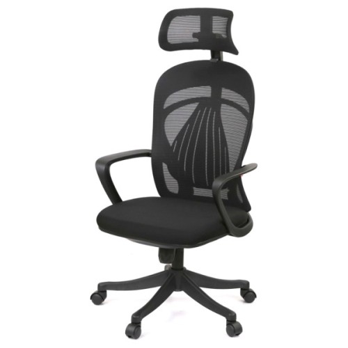Офісне крісло Аклас Тревізо BL Tilt (UK-809A) Чорний (Чорний) (00136003)