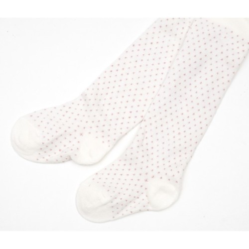 Колготки дитячі Bibaby у крапочку (68122-68-cream)