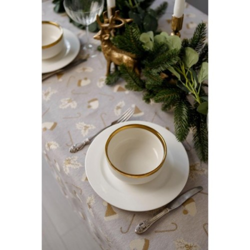 Скатертина Прованс Шапочки на бежевому 136х180 см (036551)