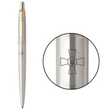 Ручка кулькова Parker JOTTER 17 ARMY SS GT BP Емблема ЗСУ (16032_W001b)