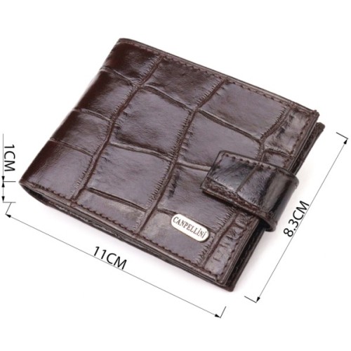 Гаманець Canpellini З натуральної шкіри Коричневий (21509)