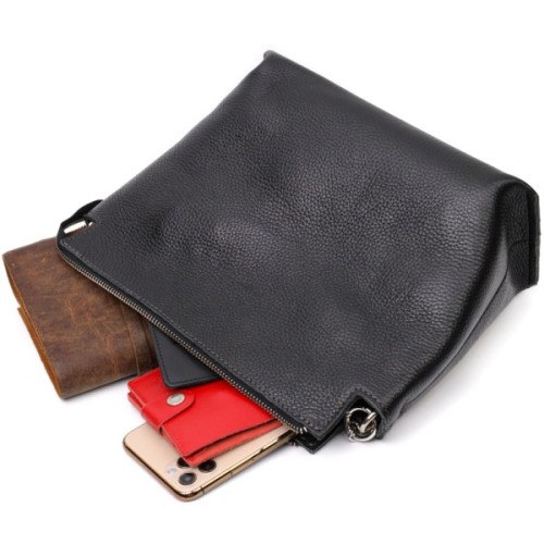 Сумка Grande Pelle З натуральної шкіри Чорна (11655)