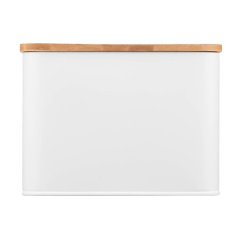 Хлібниця Ardesto Midori 33х18х13см, метал, бамбук, білий (AR0912WB)