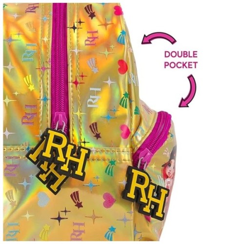 Рюкзак дитячий Perletti Rainbow High, к-р золотистий (P13283)