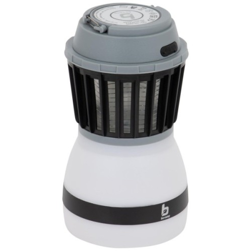 Ліхтар Bo-Camp + знищувач комах Atom WP Rechargable 200 Lumen Grey/Black (5818805) (DAS303871)