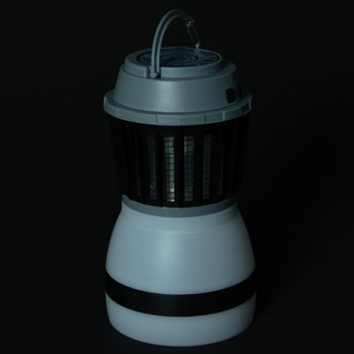 Ліхтар Bo-Camp + знищувач комах Atom WP Rechargable 200 Lumen Grey/Black (5818805) (DAS303871)