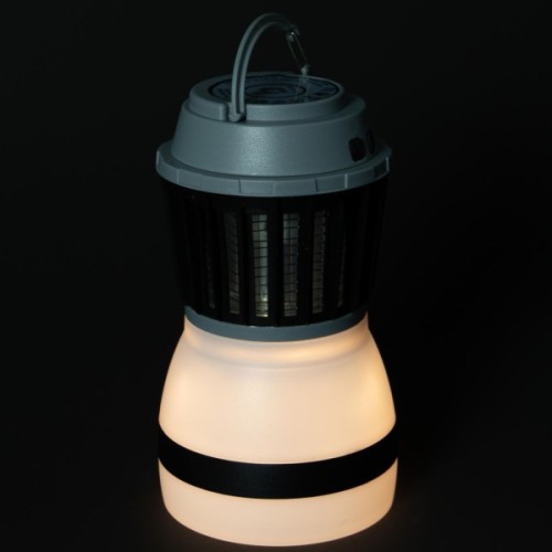 Ліхтар Bo-Camp + знищувач комах Atom WP Rechargable 200 Lumen Grey/Black (5818805) (DAS303871)