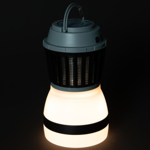 Ліхтар Bo-Camp + знищувач комах Atom WP Rechargable 200 Lumen Grey/Black (5818805) (DAS303871)