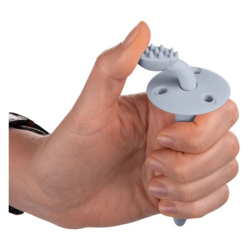 Дитяча зубна щітка Canpol babies з обмежувачем - блакитна (51/500_blu)