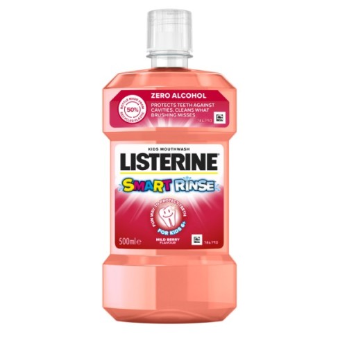 Ополіскувач для порожнини рота Listerine Smart Rinse Ягідна свіжість 500 мл (3574661787190)