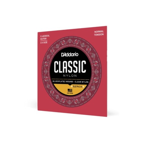 Струни для гітари D'Addario Student Classics Normal Tension 3/4 (EJ27N 3/4)