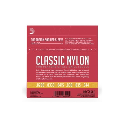 Струни для гітари D'Addario Student Classics Normal Tension 3/4 (EJ27N 3/4)