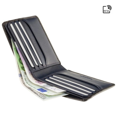 Гаманець Visconti AT58 Milo з RFID Burnish Blue (AT58 BLUE)