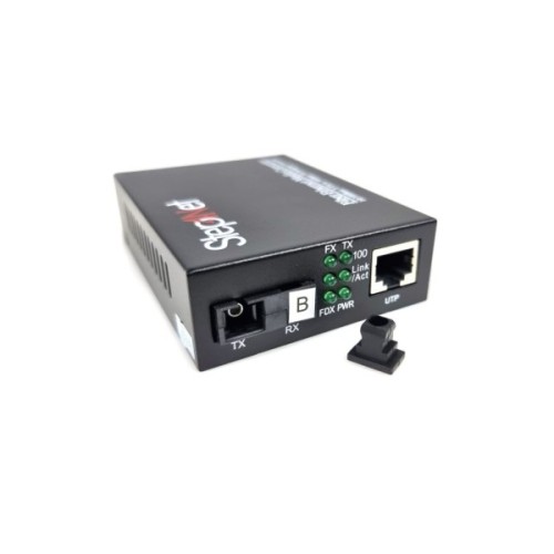 Медіаконвертер 10/100Base-TX to 100Base-FX, SM, 1310nm, SC/PC, 20км Step4Net (MC-R-0,1-1SM-1310nm-20-LFP)