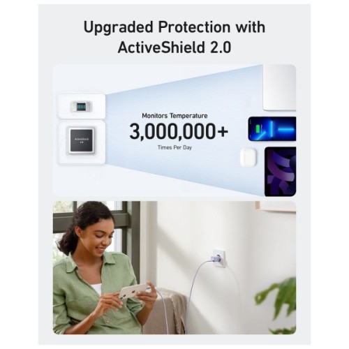 Зарядний пристрій Anker USB-C PD30W PowerPort 511 Nano III white (A2147G21)