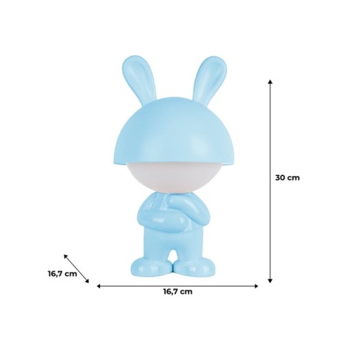 Нічник Kite Світильник LED з акумулятором Dreamy Bunny, блакитний (K25-315-1-3)
