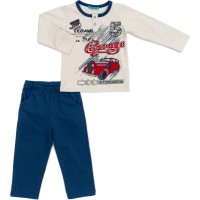 Піжама дитяча Matilda з машинкою (7755-116B-blue)