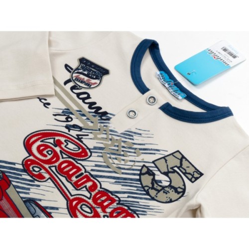 Піжама дитяча Matilda з машинкою (7755-116B-blue)