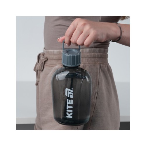 Пляшка для води Kite 650 мл сіра (K25-1240-1)