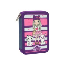 Пенал Cool For School 2 відділення з відворотами Фіолетовий (CF87280)