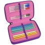 Пенал Cool For School 2 відділення з відворотами Фіолетовий (CF87280)