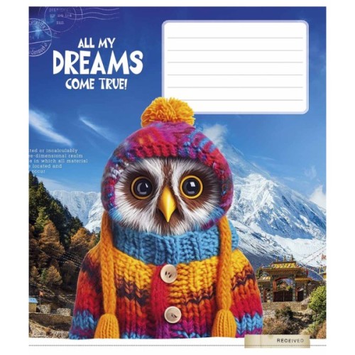 Зошит Школярик Best professions 12 аркушів клітинка (012-3424K)