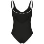 Купальник Arena Clip Back Swimsuit Solid B 010651-510 чорний, білий 40 (3468337746348)