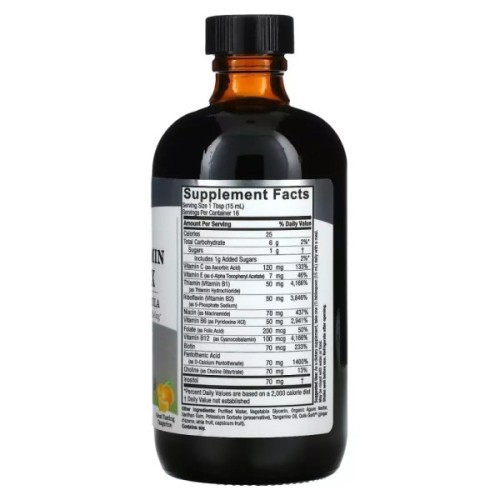 Вітамін Nature's Answer Рідкий комплекс вітамінів групи B, смак мандарину, Liquid (NTA-26105)