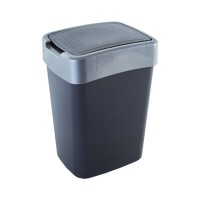 Контейнер для сміття Алеана Євро Граніт / сірий 10 л (алн 122066/граніт/сіре)