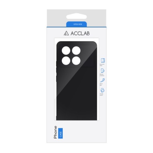 Чохол до мобільного телефона ACCLAB Silicone Poco X6 Pro Black (1283126602238)