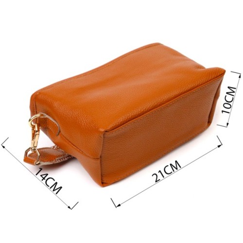 Сумка Vintage На плече з натуральної шкіри Руда (22139)