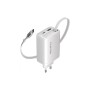 Зарядний пристрій Canyon 1xUSB-C PD65W + 1xUSB QC3.0 + cable USB-C to USB-C white (CNS-CURC65ACW)