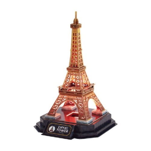 Пазл Cubic Fun Тривимірний пазл Night edition Ейфелева вежа із LED-підсвічуванням (L534h)