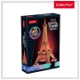 Пазл Cubic Fun Тривимірний пазл Night edition Ейфелева вежа із LED-підсвічуванням (L534h)