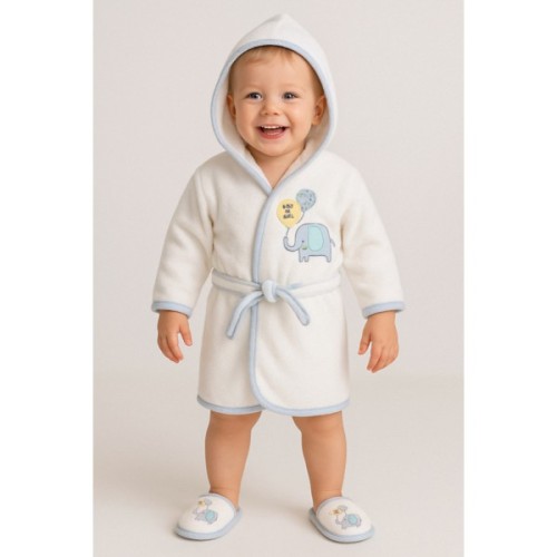 Халат дитячий Breeze и тапочки (66266-86-cream)