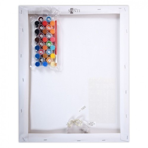 Картина по номерам Santi Коти на даху 40х50 см LED підсвітка (956646)