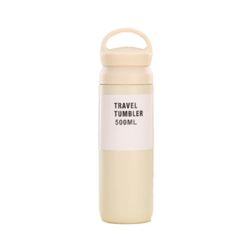 Термос Merlion Travel Tumbler 350 мл, подвійна кришка з ручкою, білий (SUS304-350Wh)