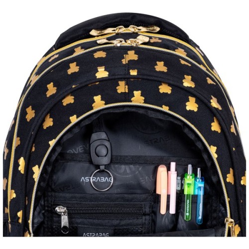 Рюкзак шкільний Astrabag AB330 GOLDEN TEDDY з золотистим ... (502024089)
